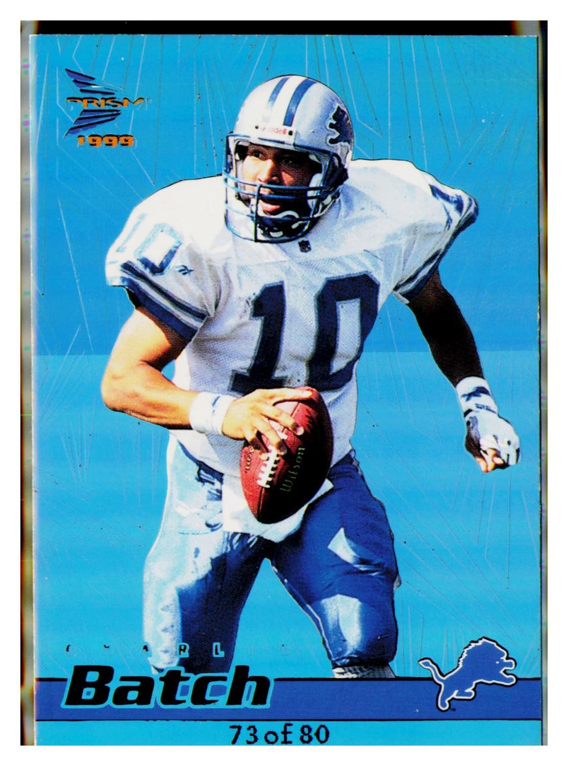 1999 Pacific Prism #49 Charlie Batch Holographic Blue #/80