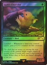 MTG Sazh's Chocobo Foil Final Fantasy 200 NM Uncommon Green Bird FIN Lan...