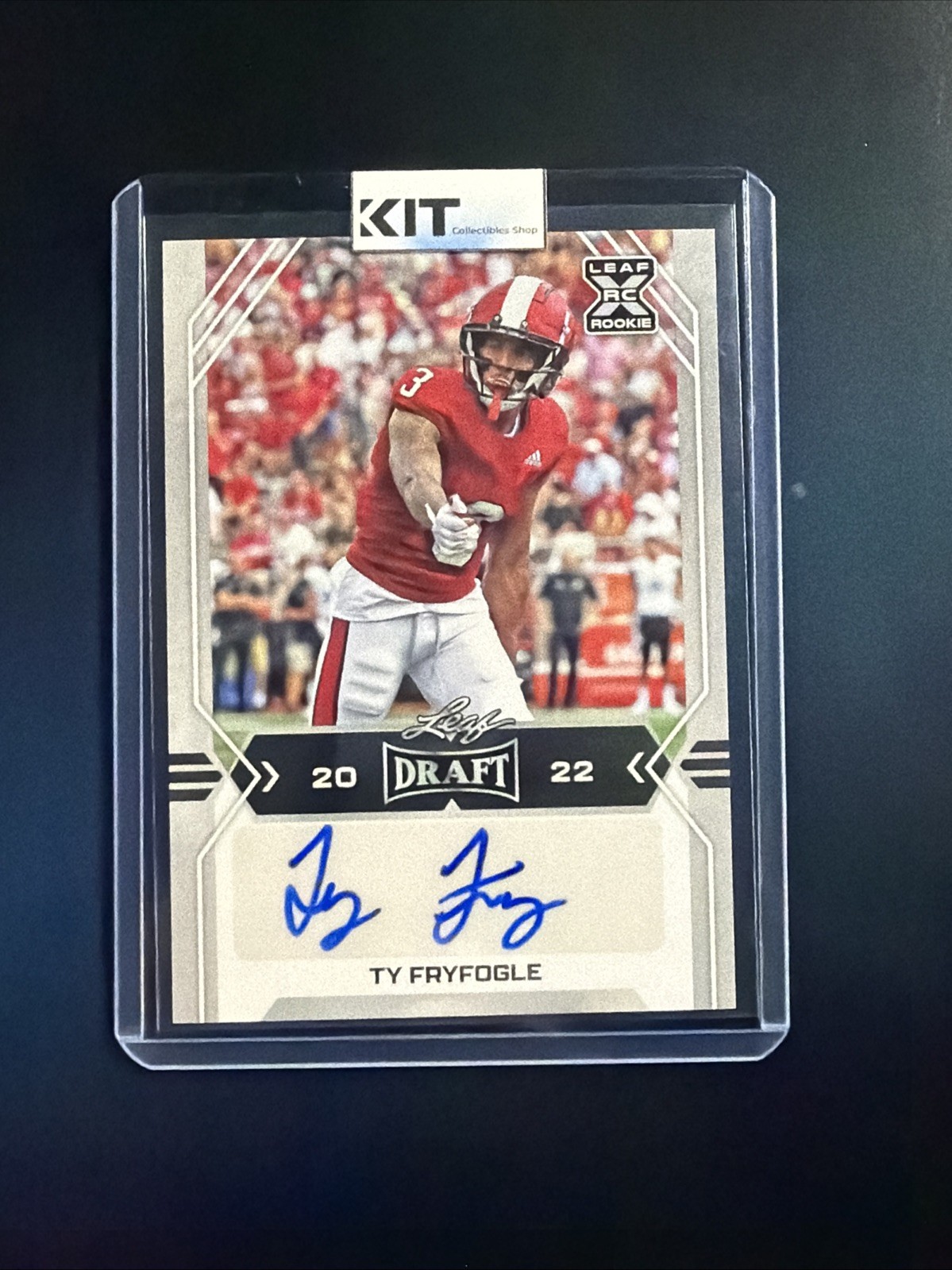 2022 Leaf Draft - Autographs -Ty Fryfogle #BA-TF1 (AU, RC) San Antonio Brahmas