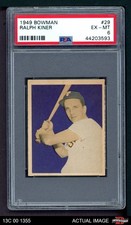 1949 Bowman #29 Ralph Kiner Pirates HOF PSA 6 - EX/MT