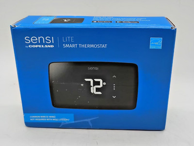 Sensi Lite Smart Thermostat WiFi Energy Star Certified ST25 Black