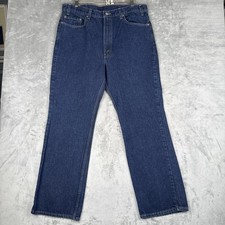 Vintage Levi's 517 Bootcut Blue Jeans Made in USA Men Fits 36x31 Y2K Dark Wash