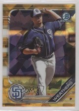 2019 Bowman Chrome Draft Sapphire Edition Gold 11/15 Ryan Weathers #BDC-107 0us5
