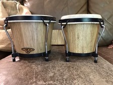 Used LP Cosmic Percussion 7   8  Bongo Set with Backpack Bag in Good Condition