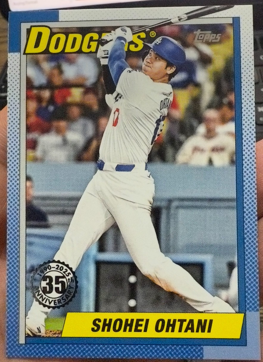 2025 Topps Series 1 - Shohei Ohtani #T90-100 35th Anniversary 1990 Dodgers