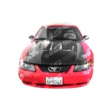 For Ford Mustang 94-98 Vis Racing Heat Extractor Style Carbon Fiber Hood