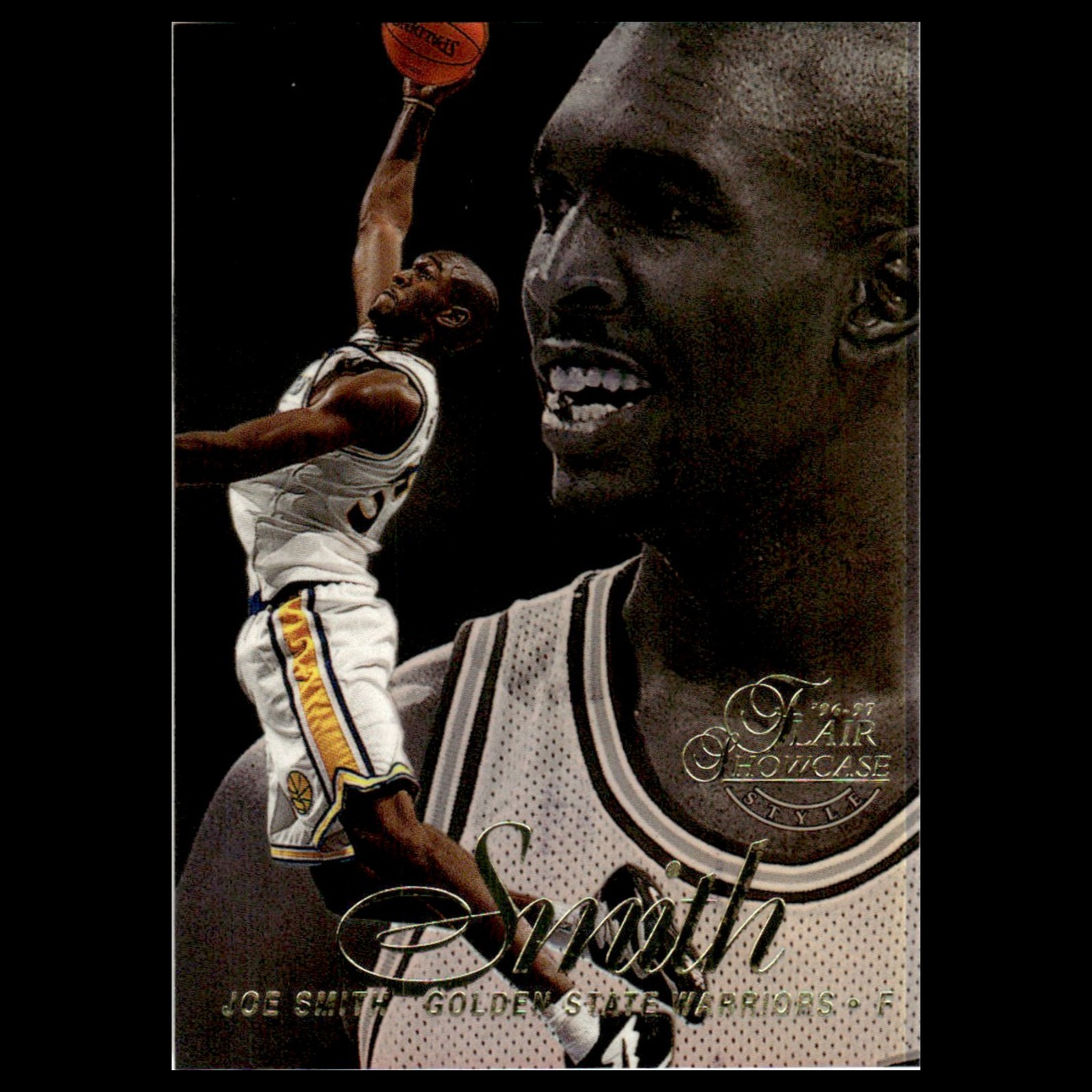 Joe Smith #17 1996 Flair Showcase Row 2 Golden State Warriors Basketball Card NM