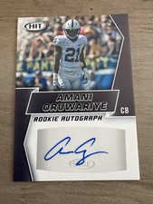 Signed Amani Oruwariye Penn State 2019 Sage ROOKIE Football Card Lions Cowboys. rookie card picture