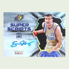 Spencer Hawes 🏀 2007-08 SPx Super Scripts Auto #SS-SH Kings Rookie