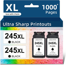 245XL Ink Cartridge Replacement for Canon Ink 245 PG-245 XL PG245XL Black Ink fo