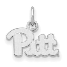 10k White Gold LogoArt University of Pittsburgh Extra Small Pendant