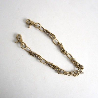 COMME des GARCONS Brass Irregular Shaped Ring Wallet Chain Used