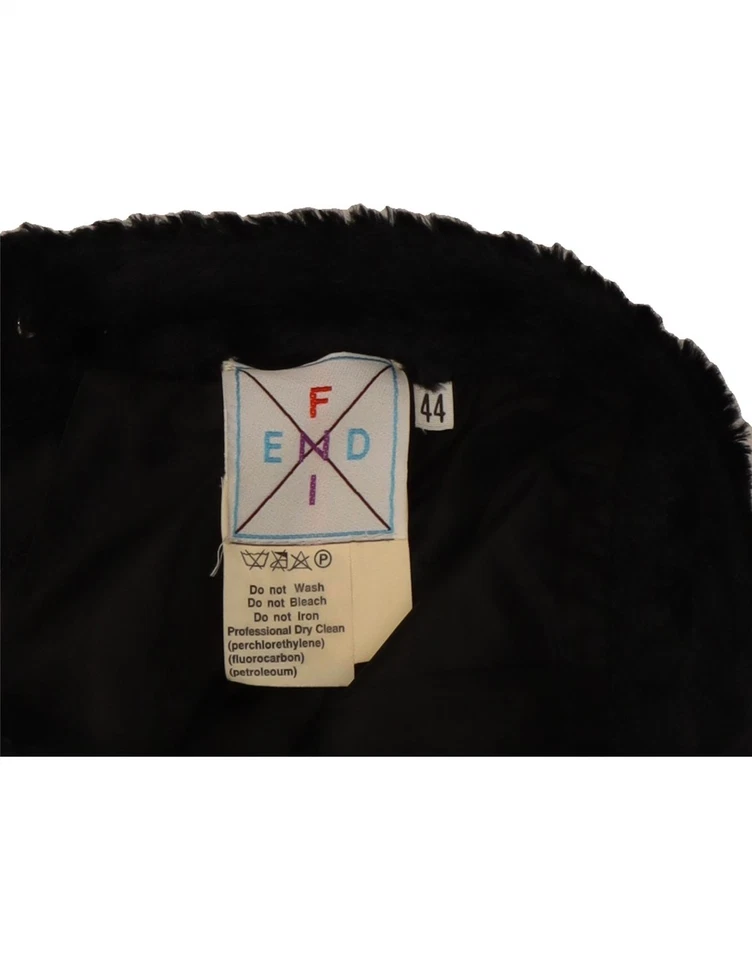 Женская юбка-карандаш FENDI IT 44 средняя W28 черная вискоза DB17 - Изображение 3 из 3