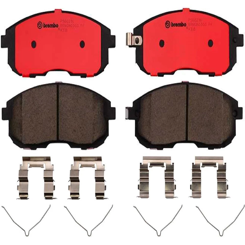 Juego de pastillas de freno delanteras Brembo de cerámica ranuradas para Infiniti I30 Nissan Altima Máxima Foto 2 de 2