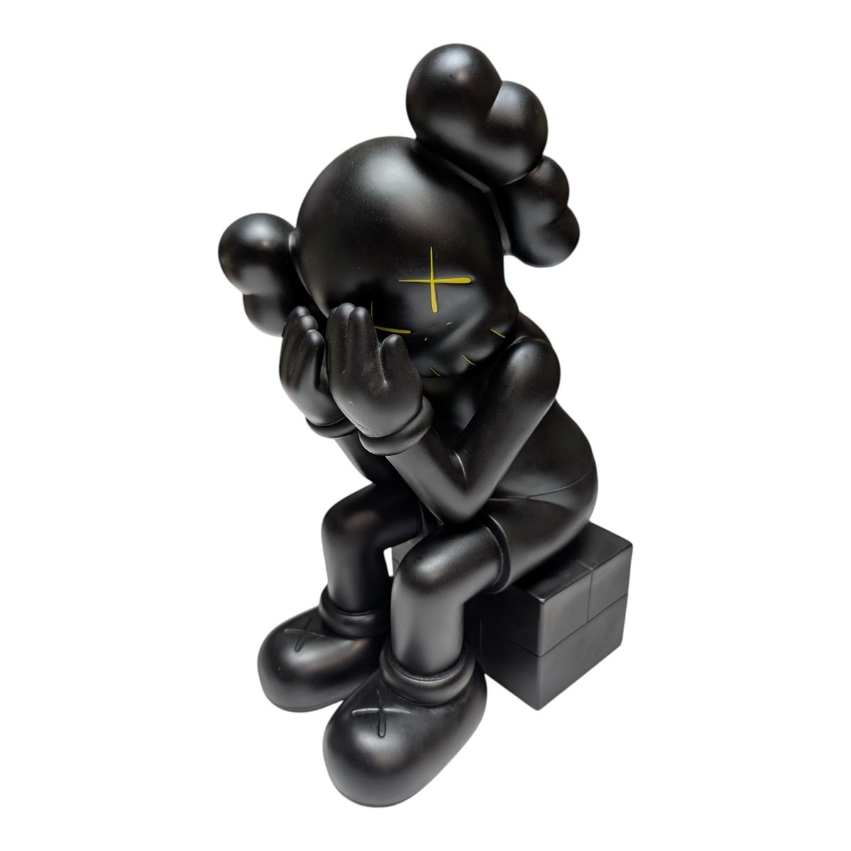 その他 KAWS PASSING THROUGH 2007 MEDICOM TOY KAWS Passing Through Companion Vinyl Figure Black 12 In 2007