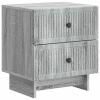 Nachttisch Grau Sonoma Holzwerkstoff 43 X 34,5 X 47,5 Cm
