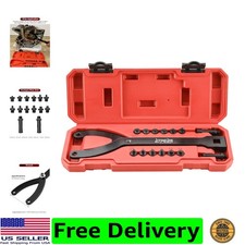 15pcs Spanner Wrench Set with Variable Pins Pulley Holder Tool