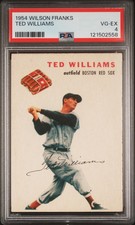 1954 Wilson Franks Ted Williams PSA 4