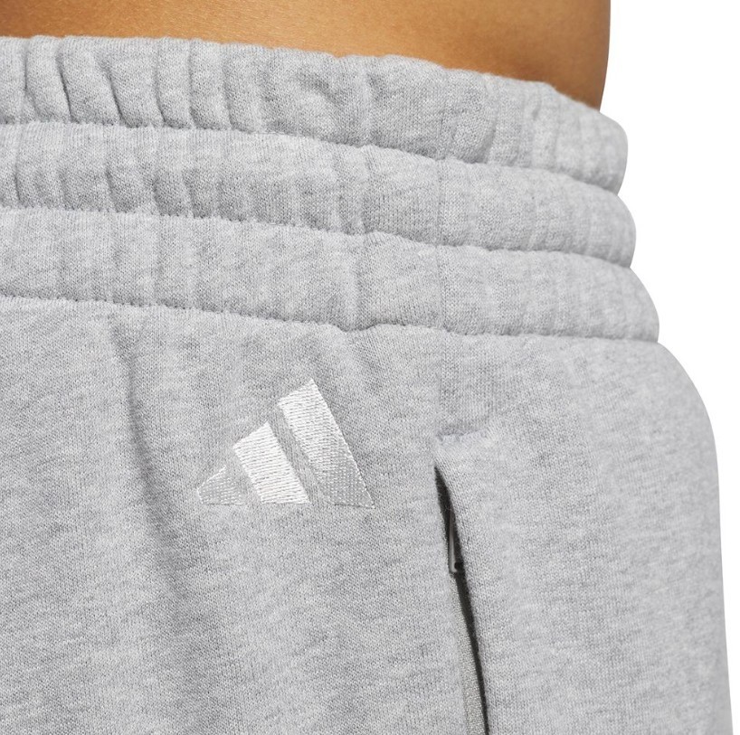 Adidas Anthony Edwards Believe That Foudation Fleece Pants Medium Grey JC7848 thumbnail 4