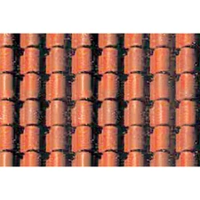 JTT SCENERY 97435 SPANISH TILE 1:48 O SCALE (2) 7.5" x 12"  RED SHEETS JTT97435