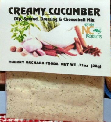 Creamy Cucumber Dip Mix (2 mixes) dips, spreads, cheese balls &salad dressings