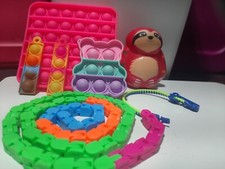 Fidget Toy Lot Sensory Toys for Anxiety and Focus - Lot of 7 - Pop It - Squishy
