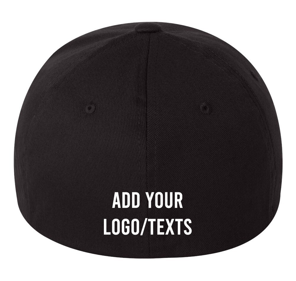 6277 Flexfit Custom Logo Texts Stitching Logo Texts Cotton Blend Caps