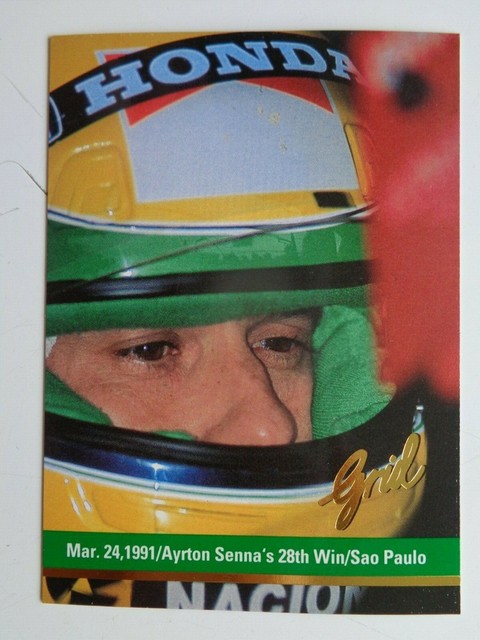 1992 Grid Motorcard Formula 1 One # 188 AYRTON SENNA McLaren F1 🔥 ! Nr Mint