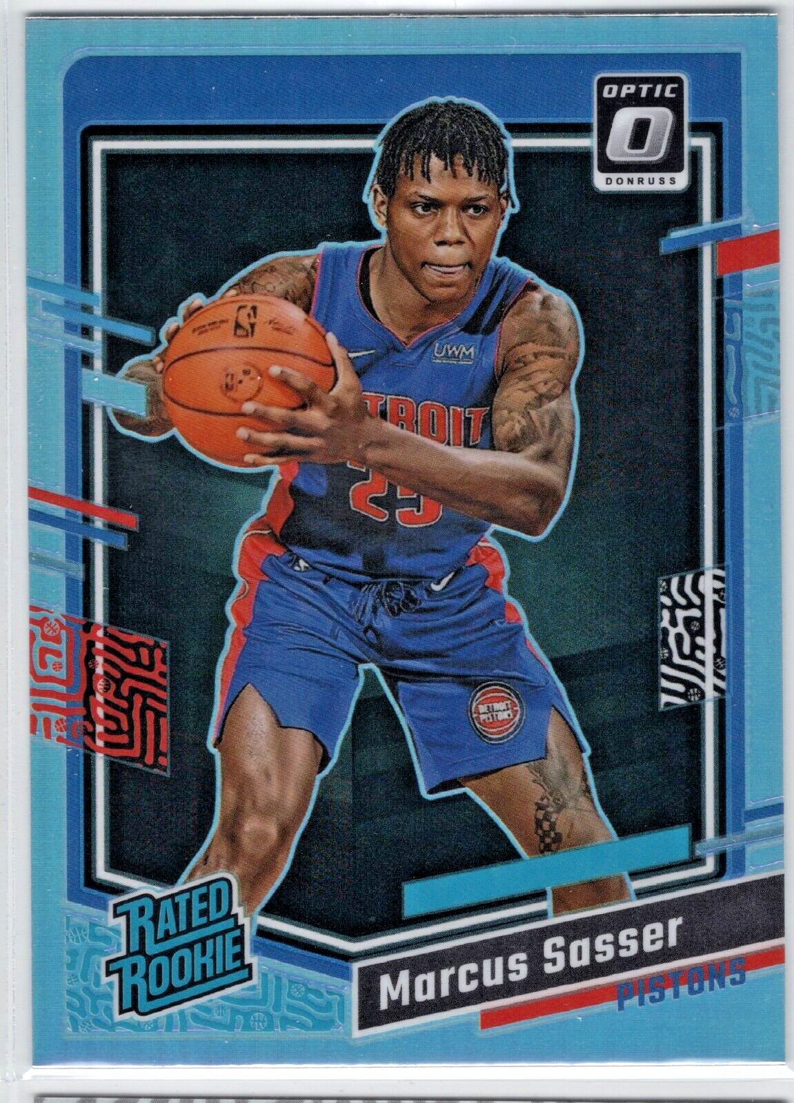 2023-24 Donruss Optic Silver Holo Prizm RR RC #242 Marcus Sasser Pistons