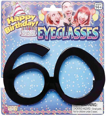 60th Birthday Present Eyeglass Sunglasses Novelty Glasses for sale