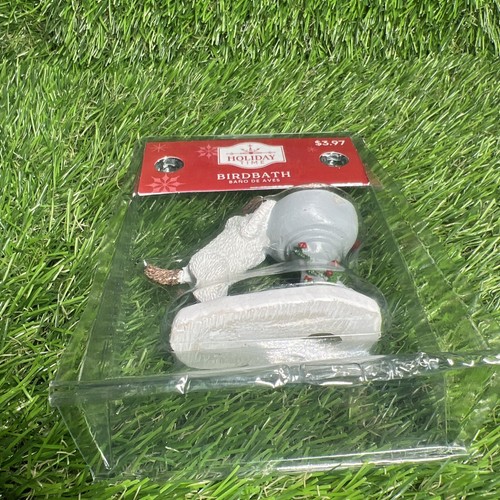 Holiday Time Birdbath Christmas Village Dog Decorative Figurine 42171 NEW 2024 - Picture 3 of 4