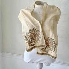 19th century Greek embroidery embroidered scarf cotton gauze textile from speci