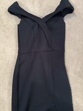 ASOS Off the Shoulder High Slit Gown Dress