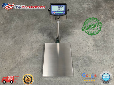 350 lb x .02 lb Digital Floor 16''x20'' Bench Scale Platform 175 kg x .02 kg
