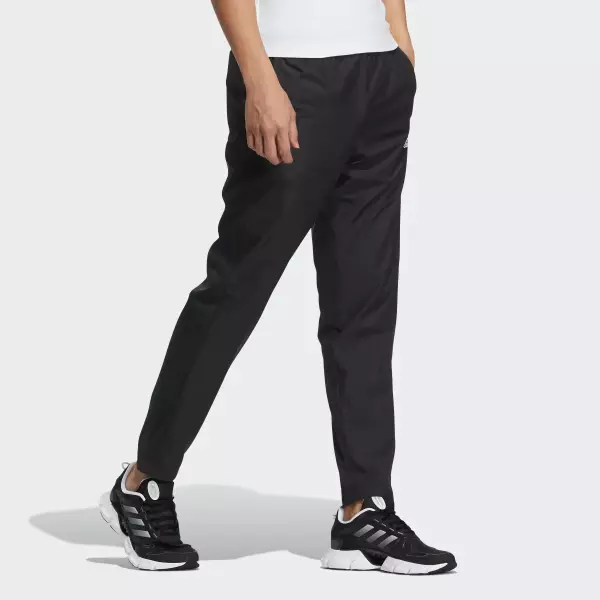 NWT Adidas Men's Basic Black Wind Pants Nylon Pant Sports Small