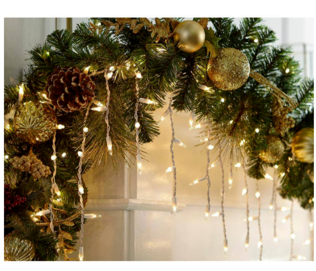 300L Clear Mini Icicle Lights Home Accents Holiday Wedding Christmas