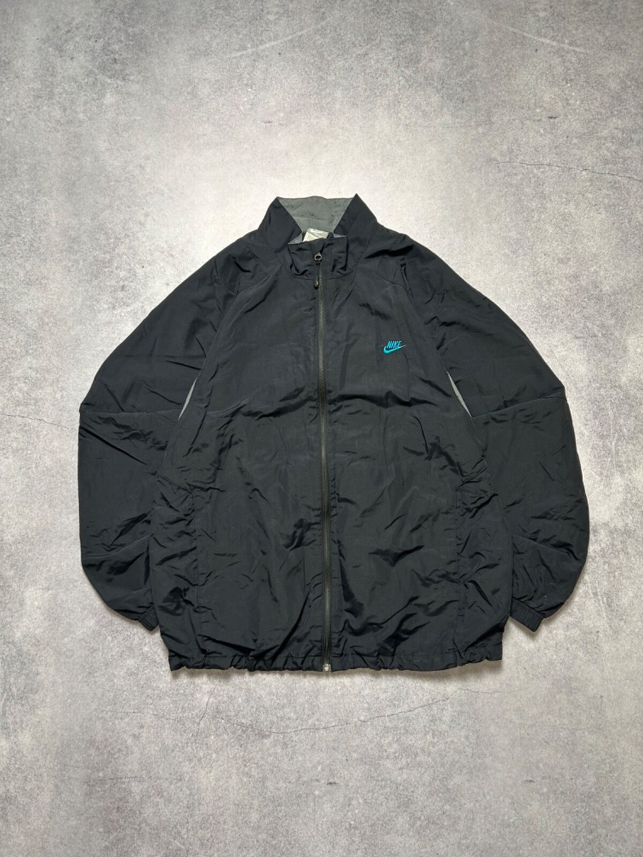 The simple 00s 初期 NIKE track jacket L Vintage 2000s Nike Small Logo Full Zip Nylon Track Jacket Men's