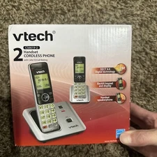 NEW Vtech 2 Handset Cordless Phone System CS6619-2 / DECT 6.0 / FREE SHIPPING