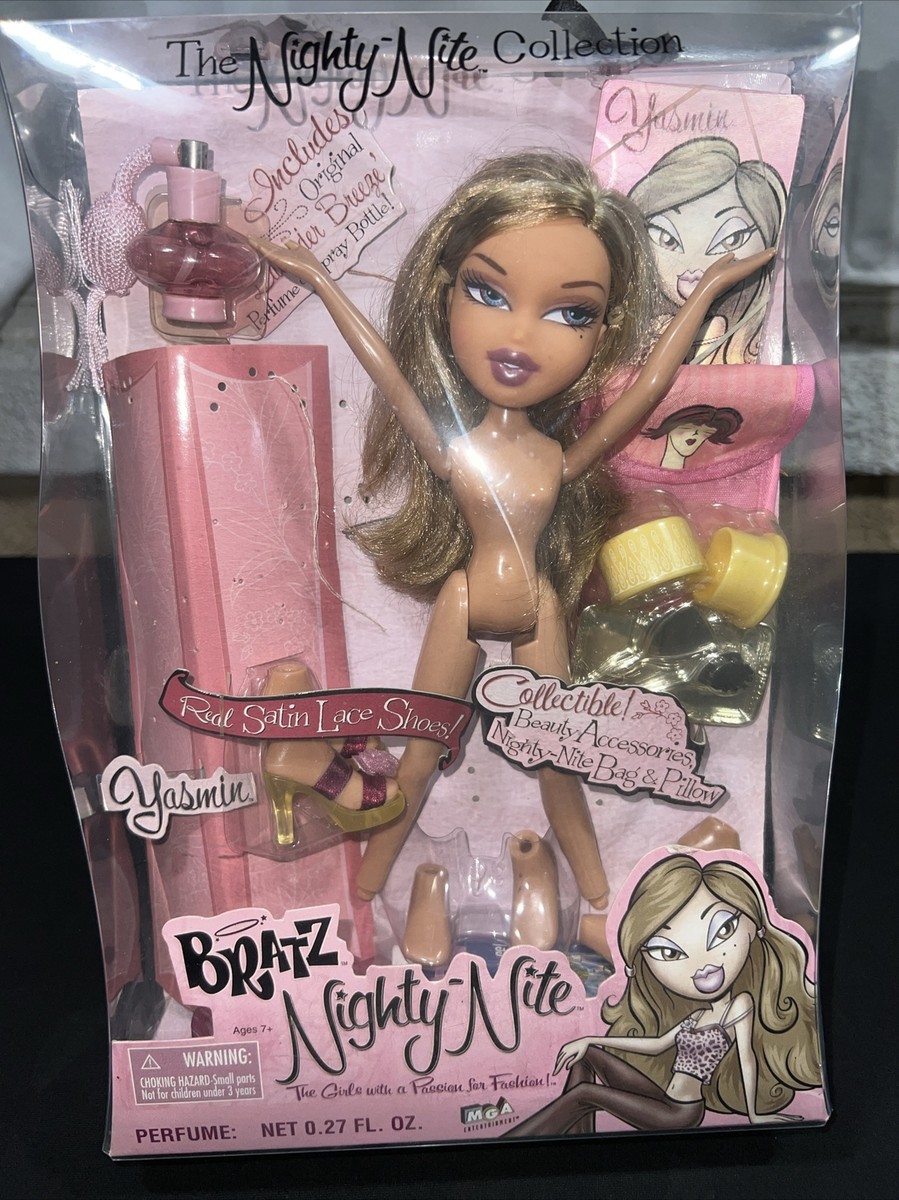 Bratz The Nighty Nite Collection Sleepover Yasmin Doll Incomplete