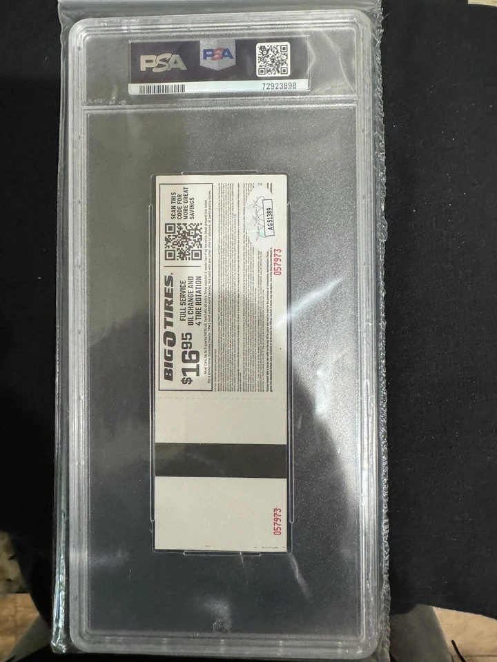 PSA GEM Mint PSA 10 Auto Corbin Carroll Signed Auto MLB Debut Full Ticket Stub - Image 2 of 2