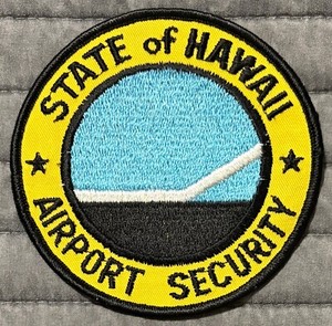 Rare Obsolete Vintage State of Hawaii Airport Security Patch