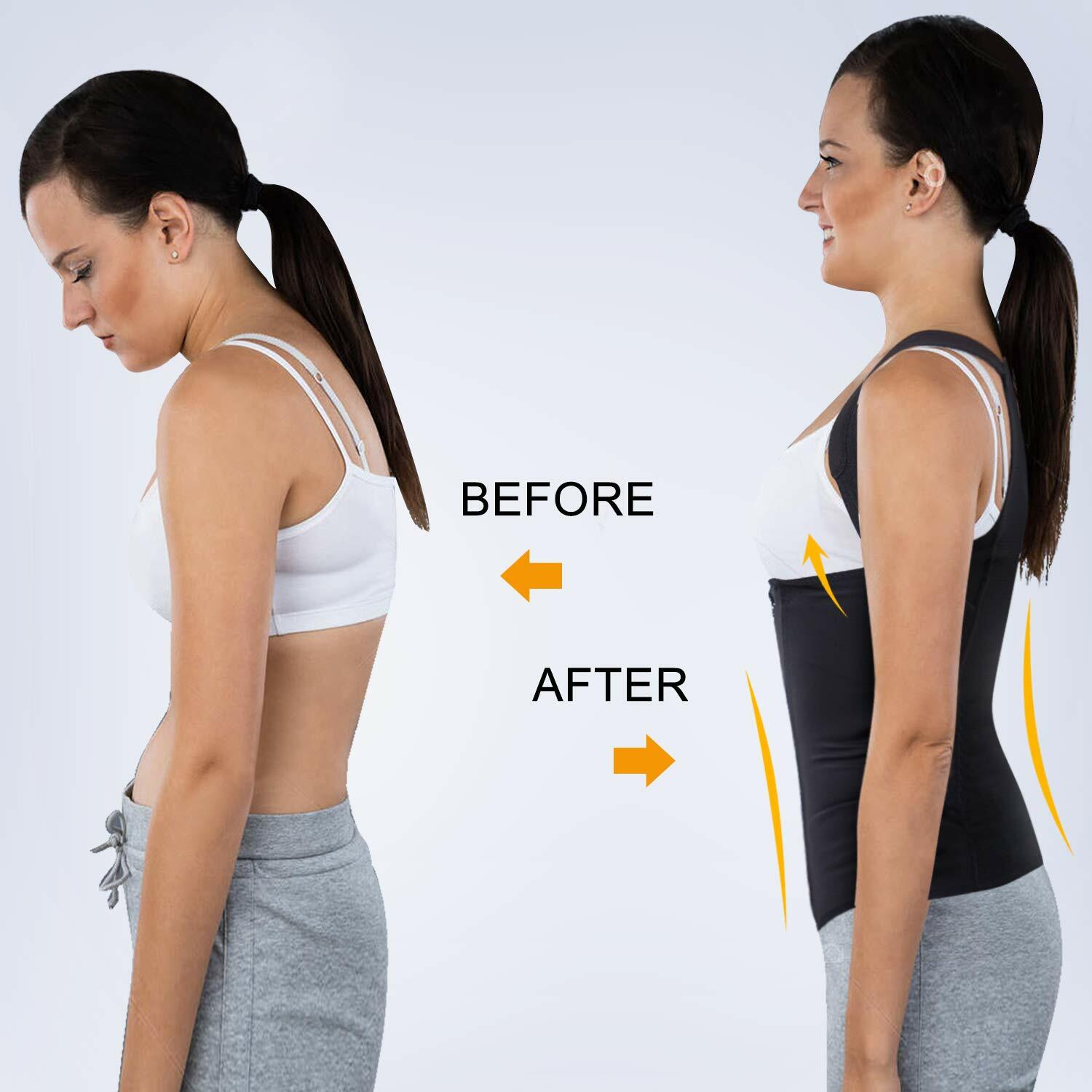 Women's Waist Trainer UK 8 10 Posture Corrector Neck Shoulder Back