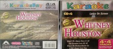 Whitney Houston Karaoke Bay Singing Machine CD G 4 Tracks 2002 SHIPS FROM USA