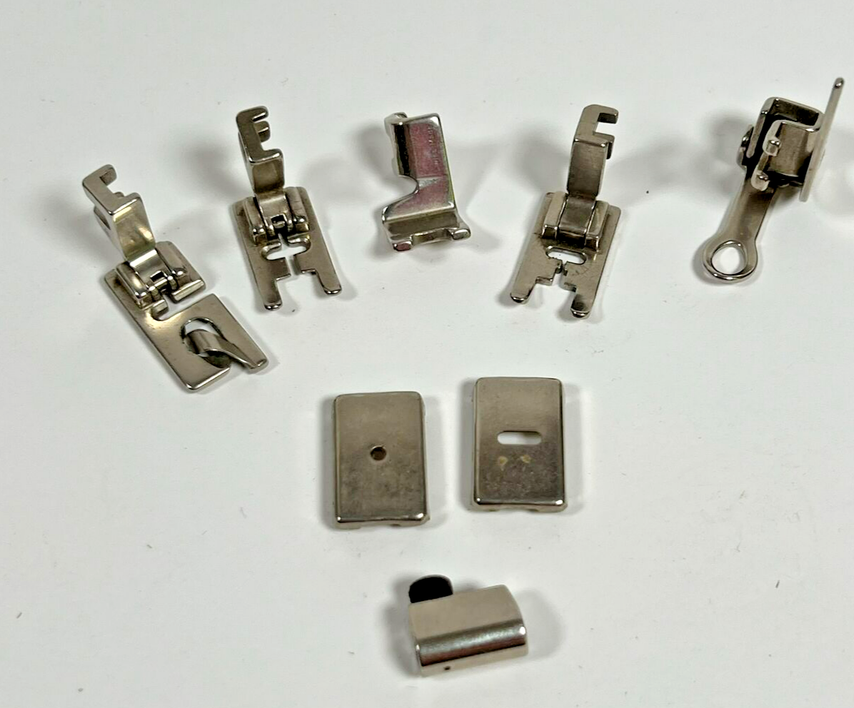 Lot Vtg Elna SUPERMATIC Sewing Machine AccessoriesCamsBobbinsFeet