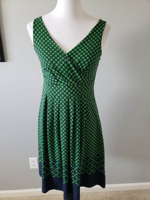 lands end polka dot dress