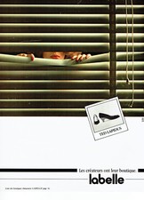 Publicité advertising 118  1984   Labelle  chaussures Ted Lapidus