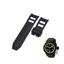 Russian Diver 1440 26mm Black Rubber Watch Strap For Invicta