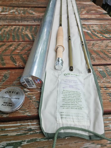 Orvis Superfine Glass 805-3pc full flex fly rod
