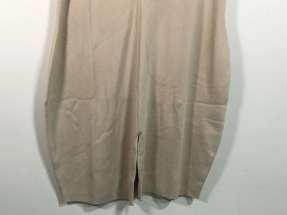 Pretty Little Thing Punto Fino Cuello Sin Costuras Unitard - Para Mujer Talla 3X - Piedra Foto 3 de 4