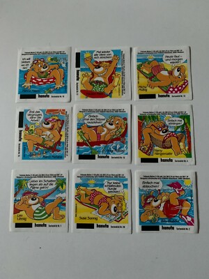 1998 hanuta Dandy Dogs Bär Sticker Aufkleber ferrero Bilder selbst aussuchen